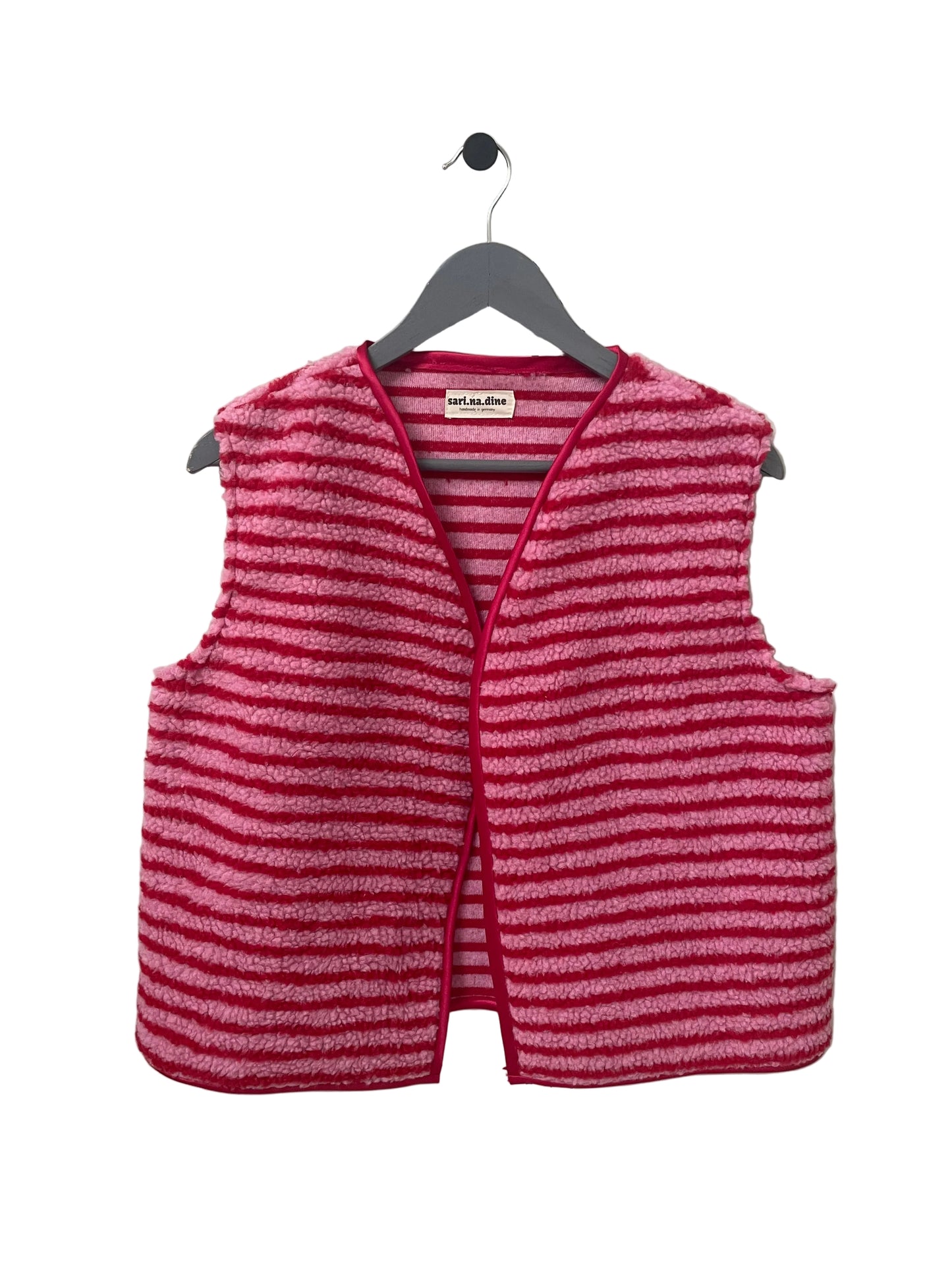 Teddyweste gestreift